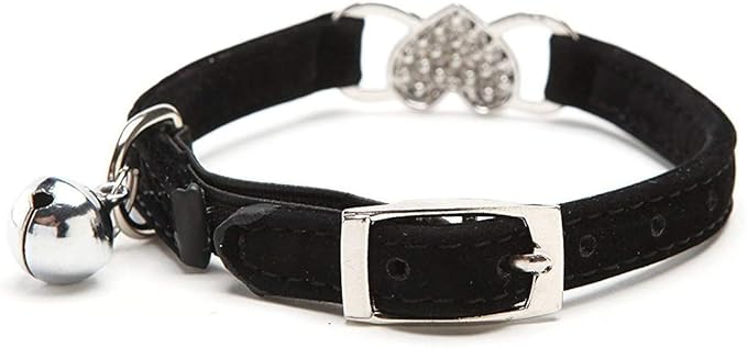 CHUKCHI Pink Soft Velvet Safe Cat Adjustable Collar - Image 2
