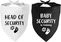 2 Pack Dog Bandana Pregnancy Announcement, Baby Security in Training and Head by YROVWENQ