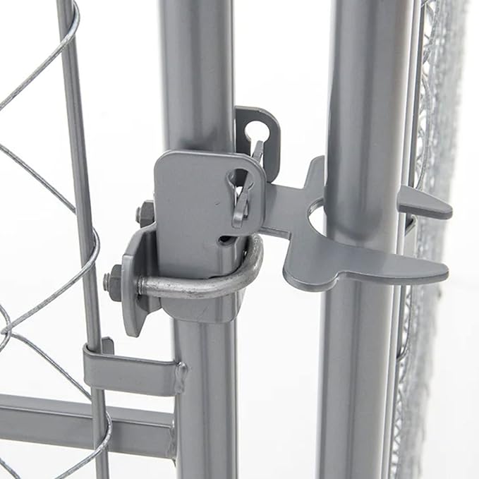 Lucky Dog 10' x 10' x 6' Heavy Duty Outdoor Welded Galvanized Steel Chain Link - Image 9