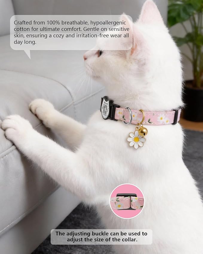 4 Pack-QR Code Cat Collar Breakaway Safe - Image 3