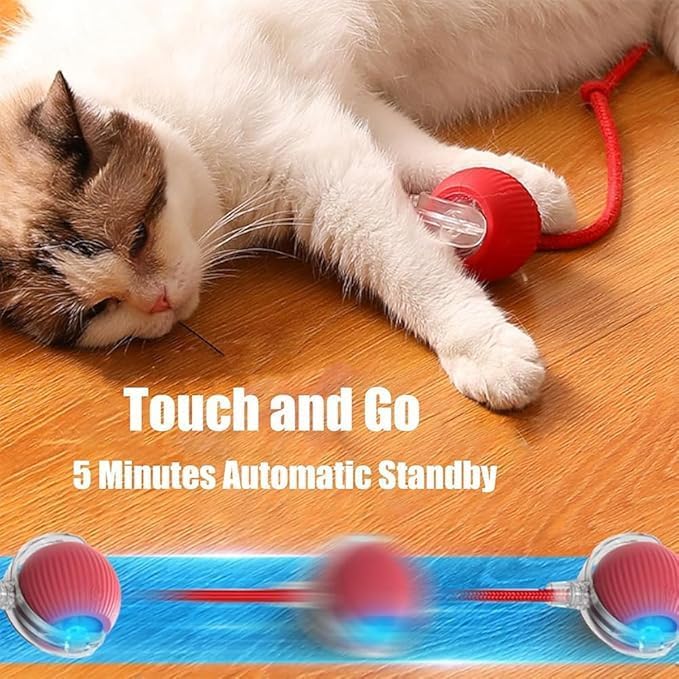 2025 New Electric Dog Ball Toy, 360° Smart Automatic Interactive Rolling Dog - Image 5