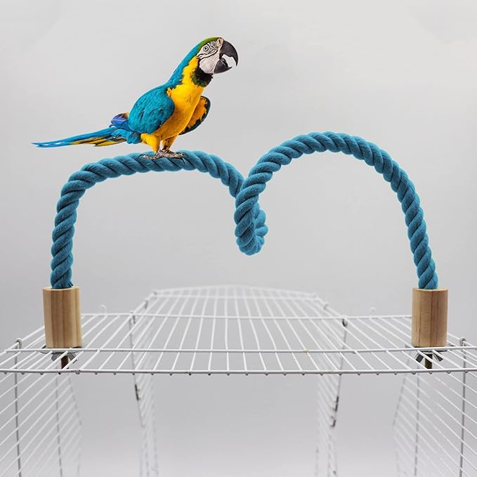 2 Pack Rope Perch, Cage Stand Pole Accessories, Climbing Toy - Image 3