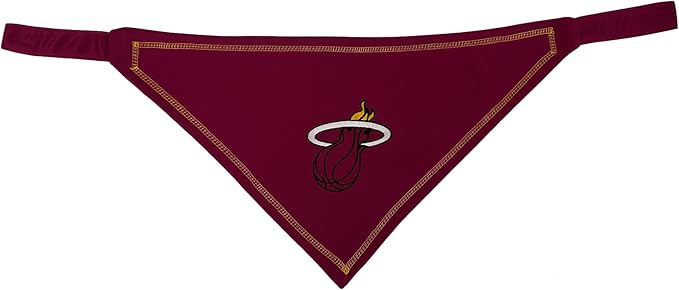 Pets First NBA Miami Heat TIE Bandana, Size Small/Medium. Dog Bandana Scarf Bib - Image 2