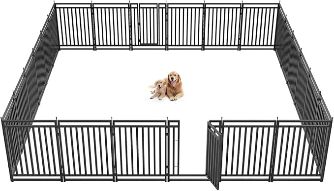 Dog Playpen Dog Fence Outdoor for Yard 47" H by Petorldog
