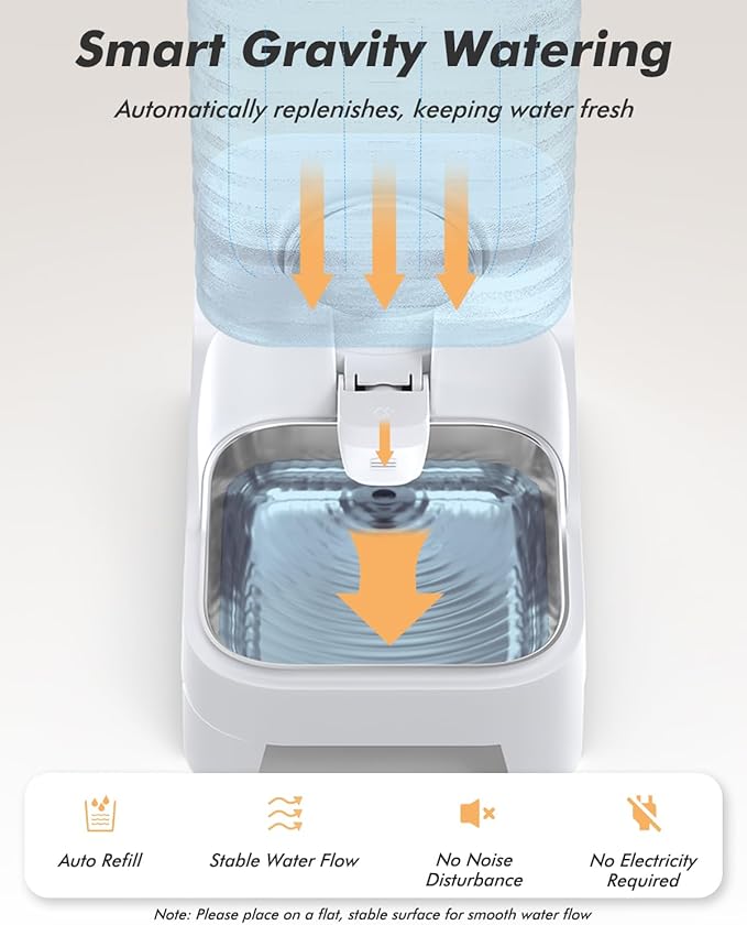 Automatic Dog Water Bowl Dispenser - 8L Large Gravity Cat Water Dispenser with - Image 8