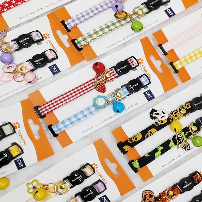2 Pack Cotton Breakaway cat Collars - Image 7