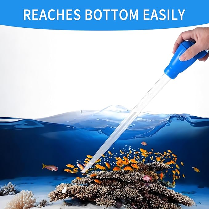 2 Pieces Long Pipette for Fish Tank Coral Food Feeder Long Syringe Reef Coral - Image 6