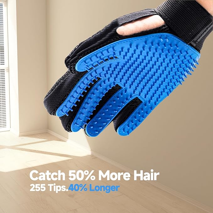 2-in-1 Pet Grooming Glove & Fabric Hair Remover - Image 6