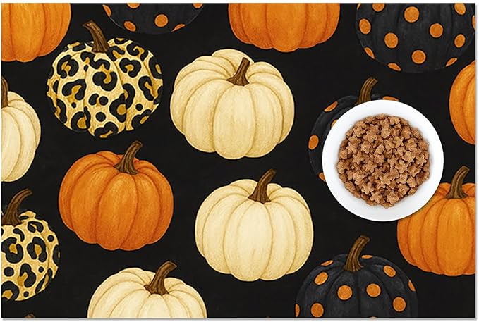 Fall Pumpkin Pet Feeding Mat Thankgiving Theme Dog and Cat Food Mat Non Slip - Image 8