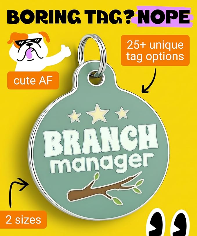 Bad Tags Personalized Dog and Cat ID Tags in 25+ Designs and 2 Sizes - Image 4