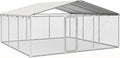 15'x15' Large Outdoor Dog Kennel, Heavy Duty Dog Enclosure by docagt