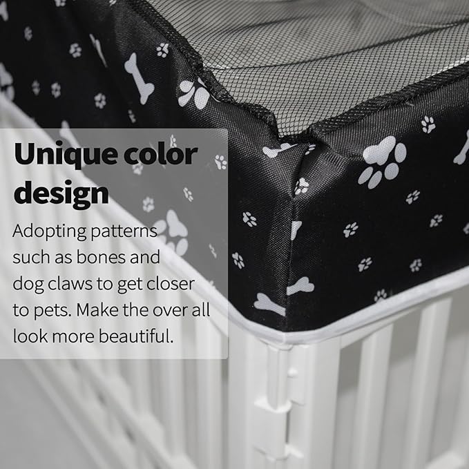 PJYuCien Dog Playpen Mesh Top Cover, Fits 36 Inch 4 Panels Regular Square - Image 6