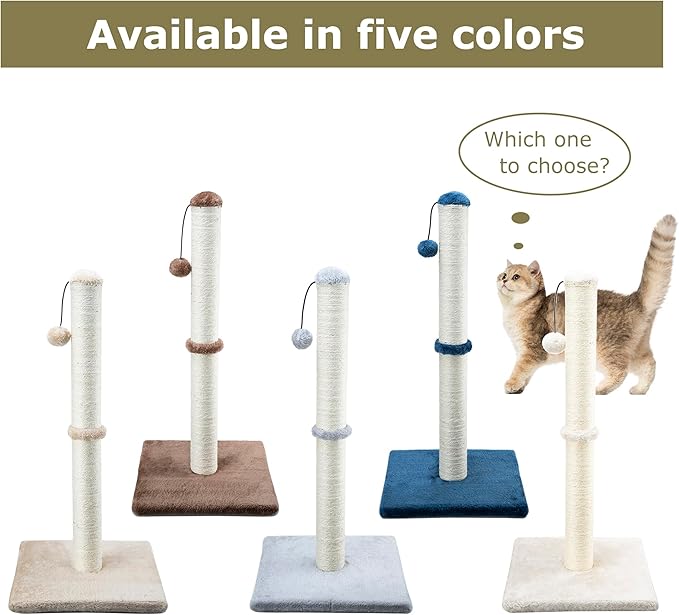 Dimaka 29" Height Tall Cat Scratching Post, Claw Scratcher - Image 6