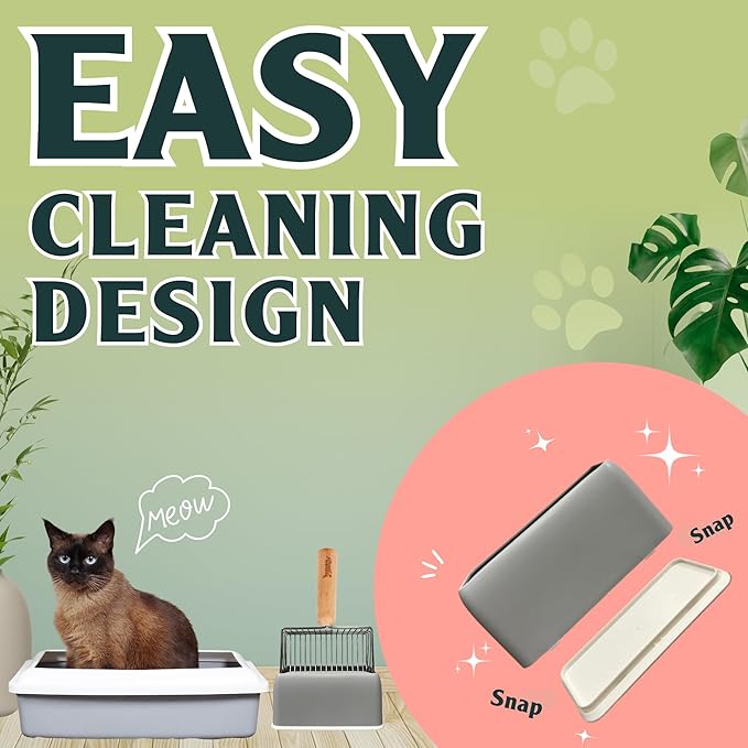 2 PACK Sprinkle & Sweep Metal Cat Litter Scoop - Image 5