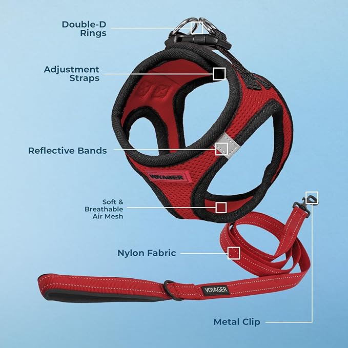 Best Pet Supplies Voyager Step-in Air All Weather Mesh Harness and Reflective - Image 4