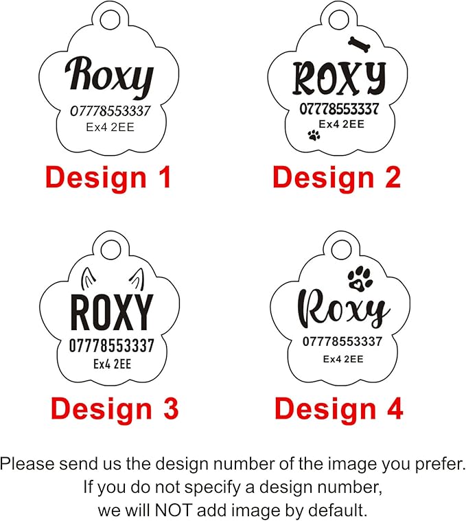 EDSG Cat Dog Tags Personalized for Pets, Dog Name Tags Cat Name ID Tag - Image 2