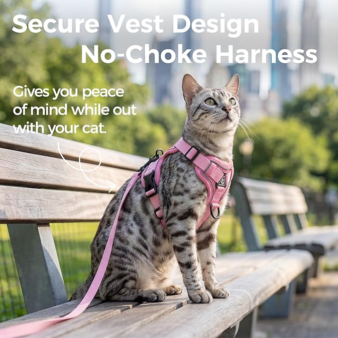 Cat Harness and Leash Set Escape Proof Tactical Medium Kitten Harness Emotional - Image 3