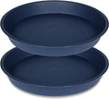 2 Pack of 18 19 inch Plant Saucer Drip Tray, Heavy Duty Deep Plant Saucers by Bleuhome