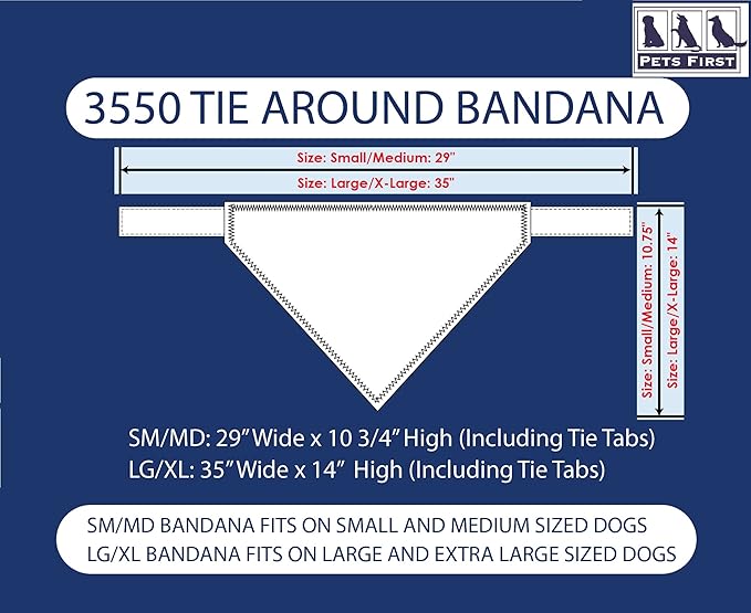 Pets First MLB ST. Louis Cardinals TIE Bandana, Small/Medium. Dog Bandana Scarf - Image 2