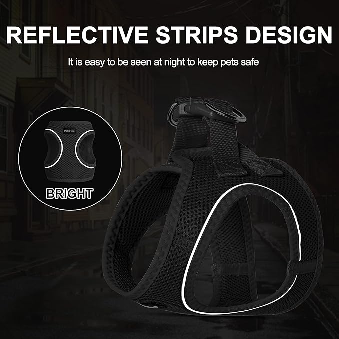 PetiFine Cat Harness and Leash Set, Escape Proof Kitten Harness Reflective - Image 4