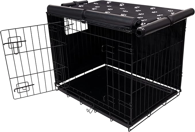 Pet Prime Dog Crate Cover for Wire Cages 24 30 36 42 48 Inch Outdoor Pet Kennel - Image 6