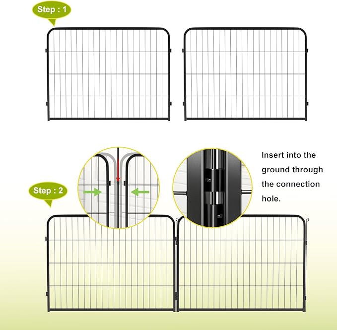 BestPet Dog Playpen 24 Inch 16 Panels Heavy Duty Metal Pet Exercise Pen Indoor - Image 5