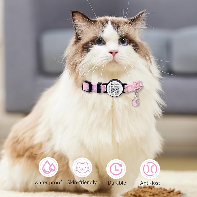 2 Pack Stars and Moon, Solid & Safe Safety Plaid Kitten Collars - Image 6