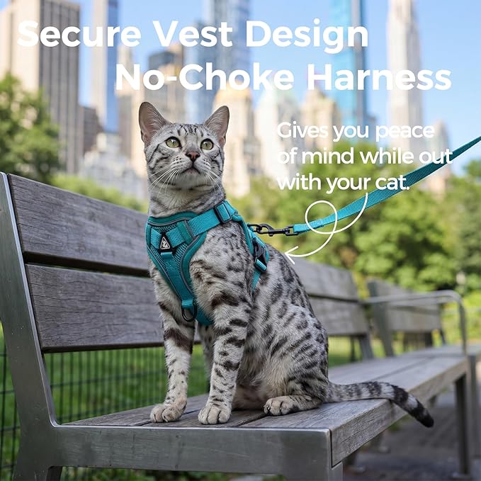 Cat Harness and Leash Set Escape Proof Tactical Small Kitten Harness Emotional - Image 3