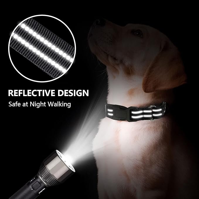 Hikiko Martingale Collar for Dogs Reflective Nylon Dog Collar - Image 2