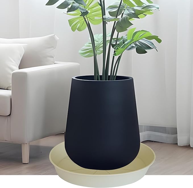 2 Pack of 18 19 inch Plant Saucer Drip Tray, Heavy Duty Deep Plant Saucers - Image 3
