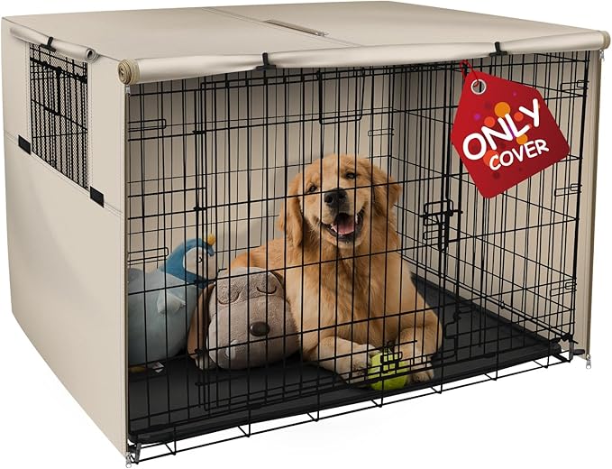 Explore Land 30 inches Dog Crate Cover Heavy Duty Polyester Pet Kennel Sunshade by ExploreLand