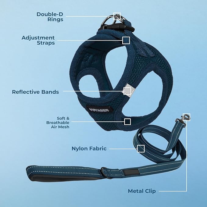 Best Pet Supplies Voyager Step-in Air All Weather Mesh Harness and Reflective - Image 3