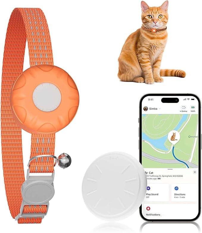 Cat GPS Tracker, Smart Cat Tracker Compatible by ZFSJTAG