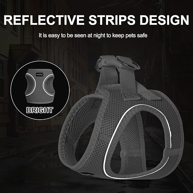 PetiFine Cat Harness and Leash Set, Escape Proof Kitten Harness Reflective - Image 4