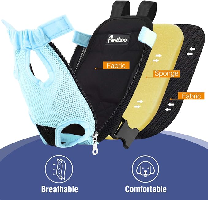 Pawaboo Adjustable Dog Carrier Purses, Pet Front Cat Travel Bag Dog Carrier - Image 5