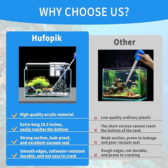 18.5 in Long Pipette for Fish Tank Coral Food Feeder Long Syringe Aquarium - Image 3