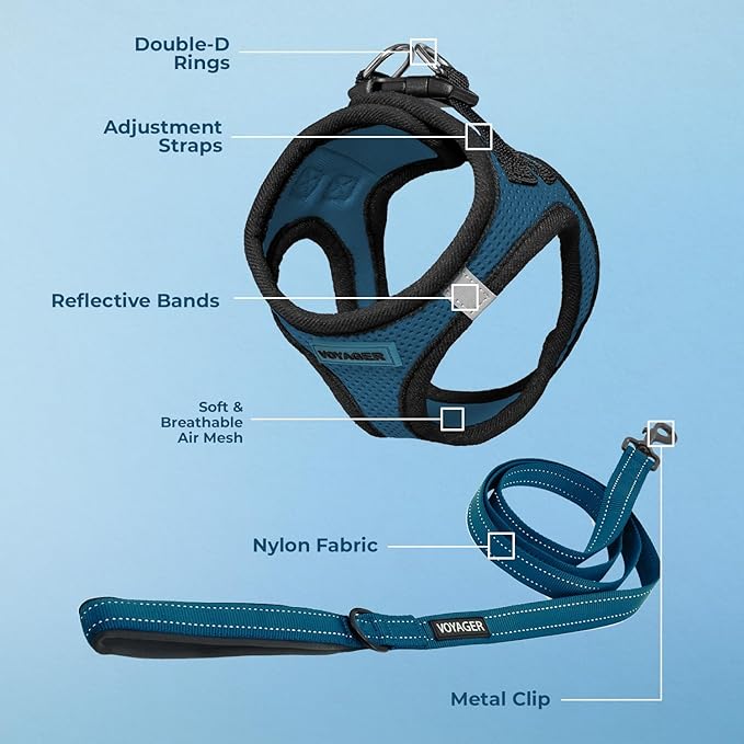 Best Pet Supplies Voyager Step-in Air All Weather Mesh Harness and Reflective - Image 4