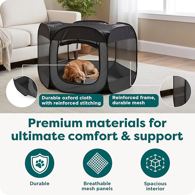 FurHaven Portable Pet Playpen for Dogs & Cats, Extra Large Indoor Kitten - Image 5