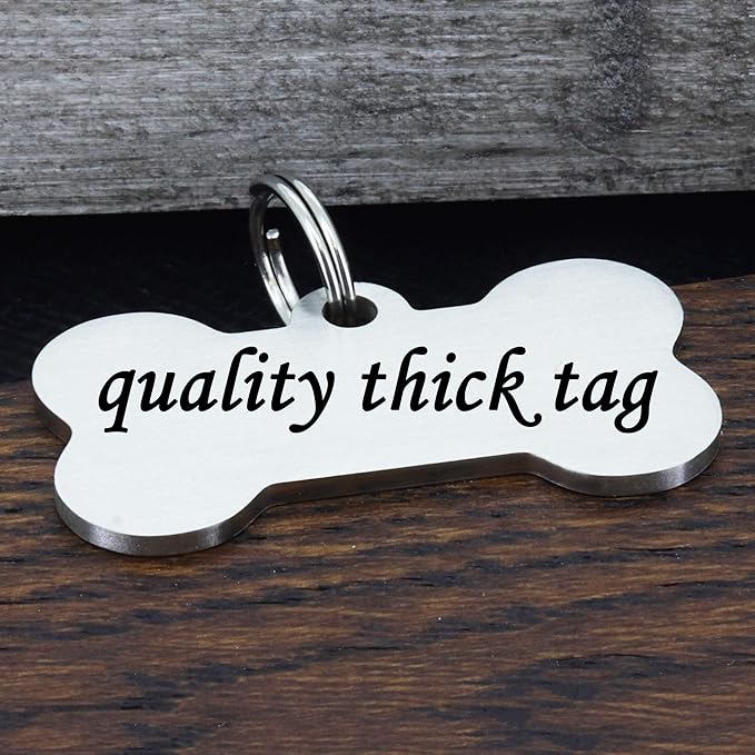 Ultra Joys Stainless Steel Pet ID Tag Dog Name Tags Personalized Front and Back - Image 4