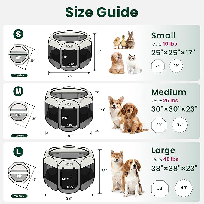 Love's cabin Pet Puppy Dog Playpen, Large Dog Tent Crates Cage Indoor/Outdoor - Image 2