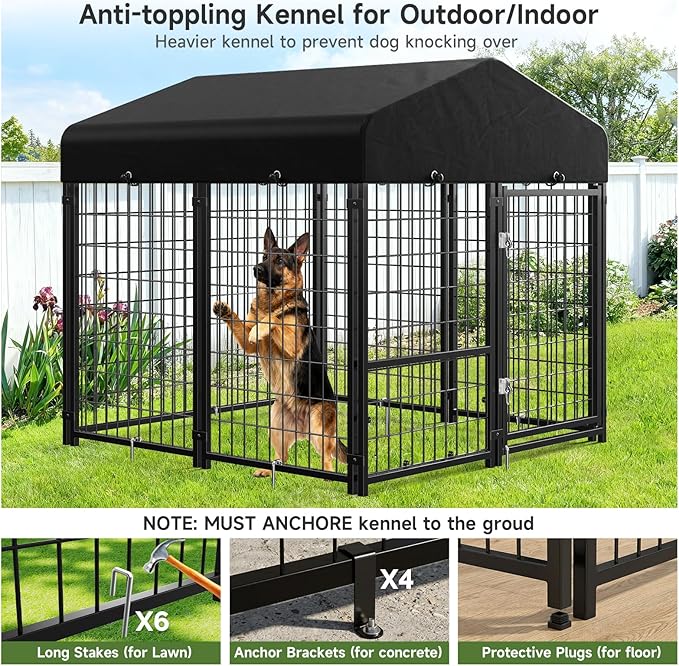 2PCS Dog Kennel Outdoor, Outside Dog Kennel - Image 3