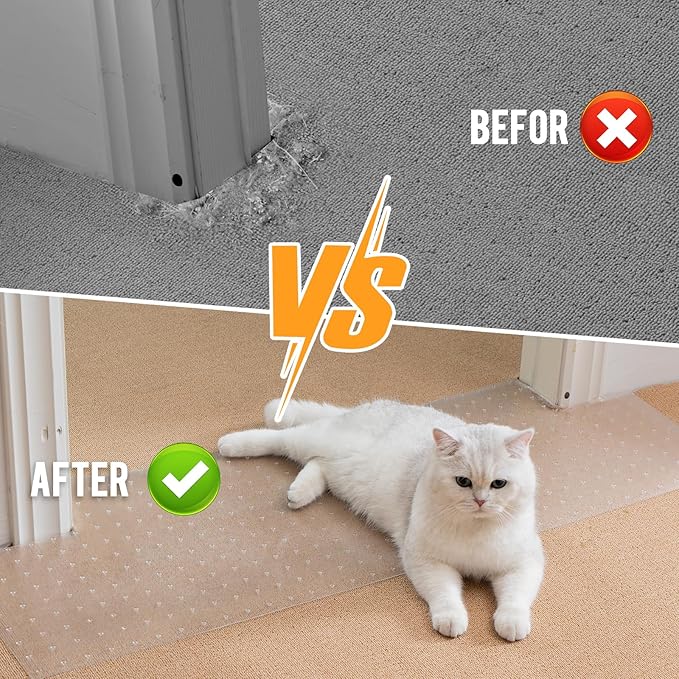 Uross Carpet Protector for Pets 3.28FT-Cat Carpet Protector for Doorway - Image 3