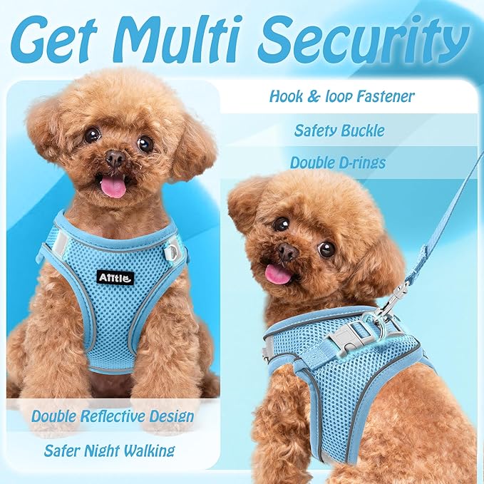 AIITLE No Pull Dog Harness and Leash Set, Step in Adjustable Dog Harness - Image 6