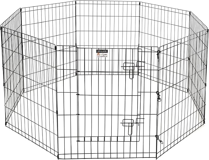 Dog Playpen - Foldable Metal Exercise Puppy Play Pen - Indoor/Outdoor Pen with - Image 6