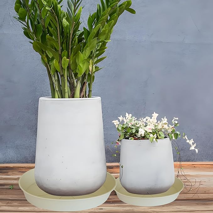 2 Pack of 18 19 inch Plant Saucer Drip Tray, Heavy Duty Deep Plant Saucers - Image 5