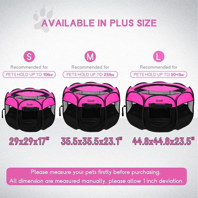 Portable Large Pet Cat Playpen for Indoor Outdoor Cats, Foldable Big Dog - Image 2