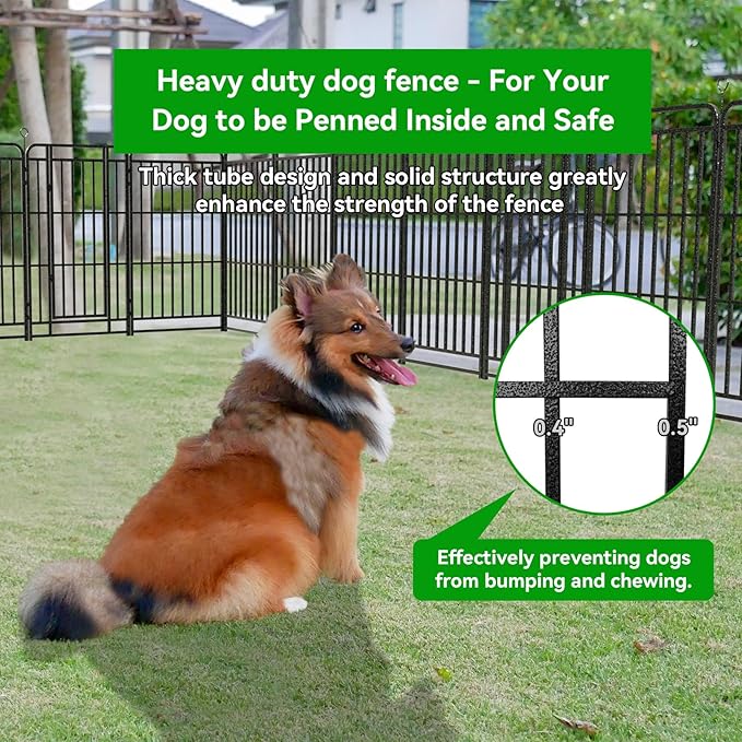 Heavy Duty Dog Playpen: 32 Steel Panels 47" Height, Square Steel Pipe - Image 4