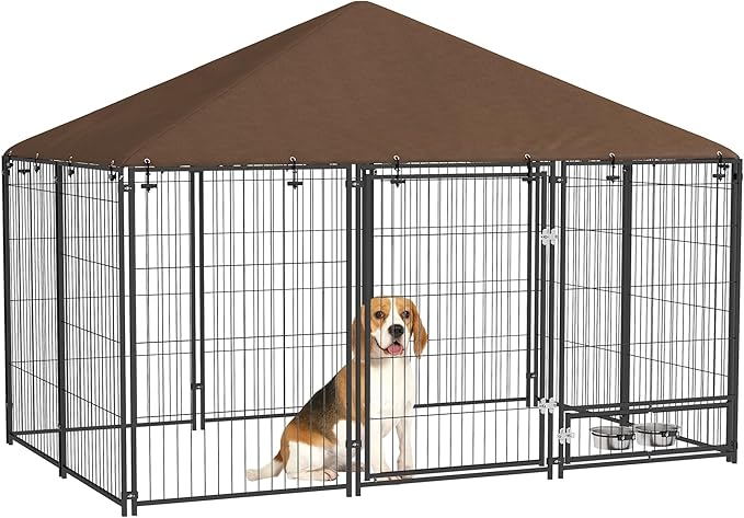 PawHut Outside Dog Kennel, 6.9' x 4.6' x 5' Puppy Play Pen by PawHut