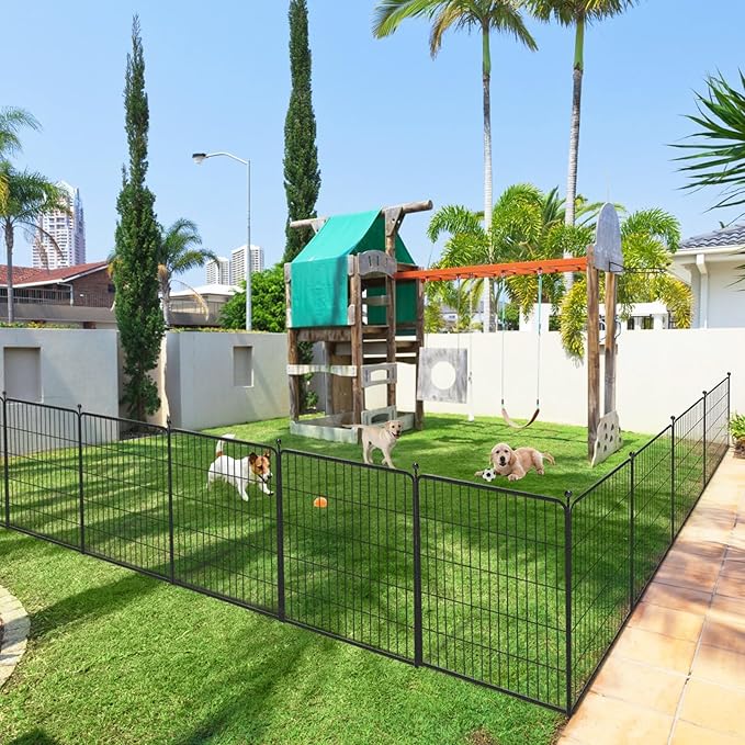 Dog Playpen 32 inch 20 Panels Indoor Outdoor Dog Pen - Image 2