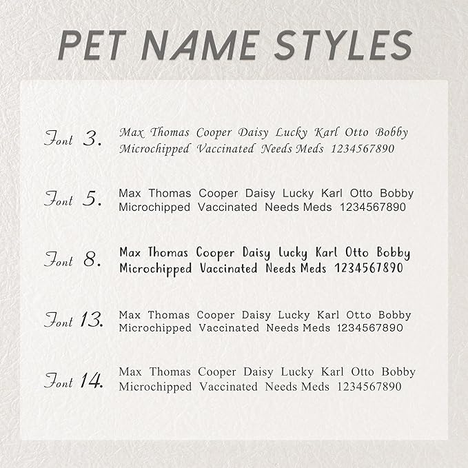 Anavia Small Size Dog Cat ID Tags, Small/XS Personalized Color Plated Stainless - Image 4